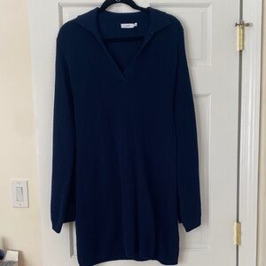 Onia Navy Crochet Mini Dress / Cover-up